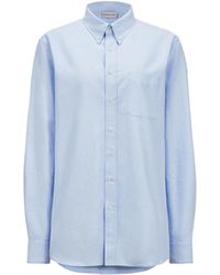 Moncler - Moncler Long Sleeve Oxford Cotton Shirt - Lyst
