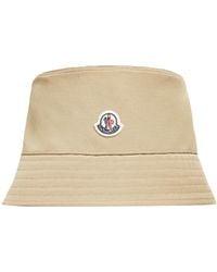 Moncler - Moncler Cotton Blend Bucket Hat - Lyst
