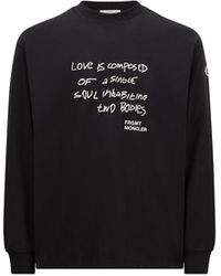 MONCLER X FRGMT - Embroidered Long Sleeve T-Shirt - Lyst