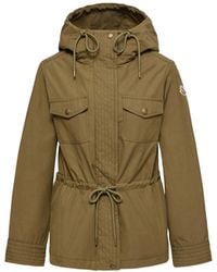 Moncler - Moncler Serin Hooded Cotton Blend Parka - Lyst