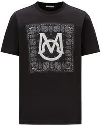Moncler - Camiseta con motivo de bandana - Lyst