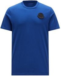 Moncler - Camiseta con parche con logotipo - Lyst