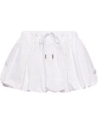 Moncler - Moncler Cotton Blend Balloon Mini Skirt - Lyst