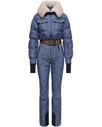 Moncler - Completo Da Sci Imbottito Con Bordo - Lyst