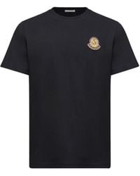 Moncler - Camiseta De Algodón Con Logotipo Mon Duck, Hombre, Talla - Lyst