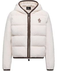 Moncler - Sudadera Acolchada Con Capucha Y Cremallera Polartec, Mujer, Talla - Lyst