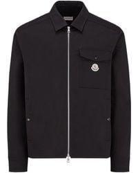 Moncler - Gabardine Zip-Up Shirt Jacket - Lyst