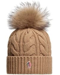 Moncler - Gorro De Cachemira/Lana Con Pompón, Mujer, Talla - Lyst