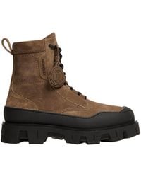 Moncler - Peak Path Suede Lace-Up Boots - Lyst