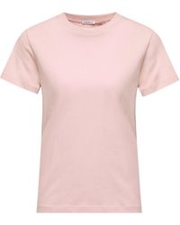 Moncler - Moncler Embroidered Logo Cotton T-Shirt - Lyst