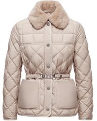 Moncler - Doudoune Courte Cygne En Finitions Synthétiques - Lyst