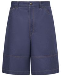 Moncler - Moncler Linen & Cotton Gabardine Cargo Shorts - Lyst