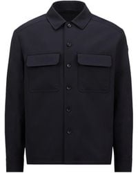 Moncler - Camicia A Maniche Lunghe - Lyst