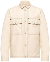 Moncler - Moncler Watagua Cotton & Linen Blend Shirt Jacket - Lyst