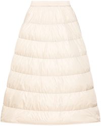 Moncler - Moncler A-Line Down Midi Skirt - Lyst