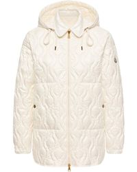 Moncler - Moncler Balette Geometric Quilted Mid-Length Down Jacket - Lyst