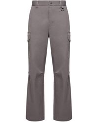 Moncler - Moncler Cargo Cotton Blend Gabardine Trousers - Lyst