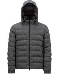 Moncler - Arneb Hooded Wool Short Down Jacket - Lyst