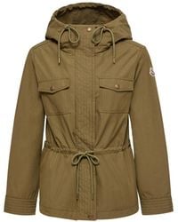 Moncler - Moncler Serin Hooded Cotton Blend Parka - Lyst