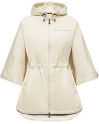 Moncler - Capa Con Capucha Plegable Vorassy, Mujer, Talla - Lyst