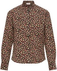 Moncler - Moncler Floral Corduroy Shirt Jacket - Lyst