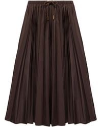 Moncler - Moncler Pleated Midi Skirt - Lyst