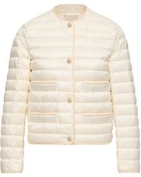 Moncler - Moncler Circaete Braided Trim Short Down Jacket - Lyst
