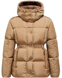 Moncler - Agneux Square-Quilted Hooded Short Down Jacket - Lyst