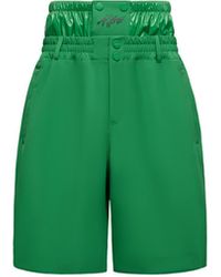 Moncler x A$AP ROCKY - Moncler Logo Print Shorts - Lyst
