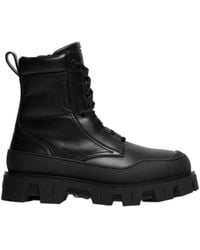 Moncler - Peak Path Leather Lace-Up Boots - Lyst