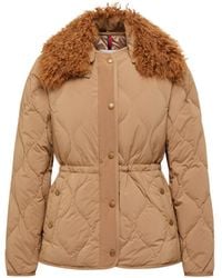 Moncler - Quintin 3-In-1 Shearling-Trimmed Short Down Jacket - Lyst
