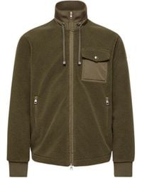 Moncler - Moncler Padded Teddy Zip-Up Sweatshirt - Lyst