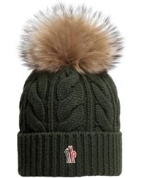 Moncler - Gorro De Cachemira/Lana Con Pompón, Mujer, Talla - Lyst