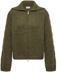 Moncler - Moncler Alpaca Blend Cardigan - Lyst