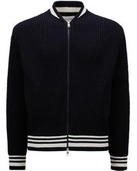 Moncler - Padded Wool Zip-Up Cardigan - Lyst