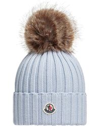 Moncler - Gorro De Lana Con Pompón, Mujer, Talla - Lyst