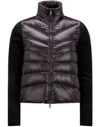 Moncler - Sudadera De Lana Acolchado, Mujer, Talla - Lyst