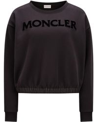 Moncler - Tufted Logo Sweatshirt - Lyst