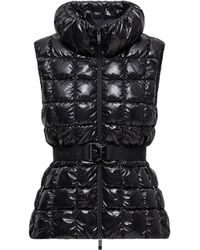 Moncler - Doudoune Sans Manches À Matelassage En Carré Emilion - Lyst