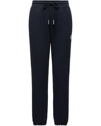 Moncler - Pantaloni Sportivi Con Patch Logato - Lyst