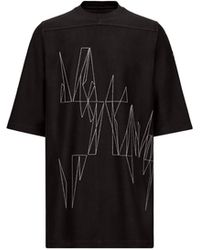 Moncler - T-Shirt With Geometric Embroidery - Lyst