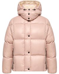 Moncler - Moncler Plumífero Corto Con Capucha Parana, Mujer, Talla - Lyst