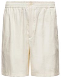 Moncler x Gilga Farm designed by Donald Glover - Moncler X Gilga Farm By Donald Glover Linen Blend Shorts - Lyst