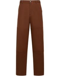 Moncler - Hose Aus Baumwoll-Gabardine, Herren, Größe - Lyst