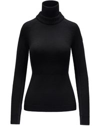 Moncler - High-neck Slim-fit Stretch-woven Top - Lyst