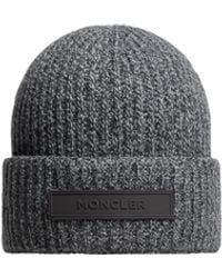 Moncler - Gorro De Lana Mouliné Y Cachemira, Hombre, Talla - Lyst