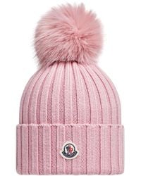 Moncler - Moncler Wool Beanie With Pom Pom - Lyst