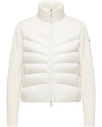 Moncler - Moncler Padded Wool Cardigan - Lyst