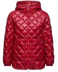 Moncler - Diamond-Quilted Hooded Short Down Jacket - Lyst