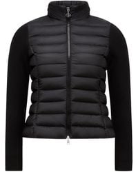 Moncler - Padded Wool Zip-Up Cardigan - Lyst
